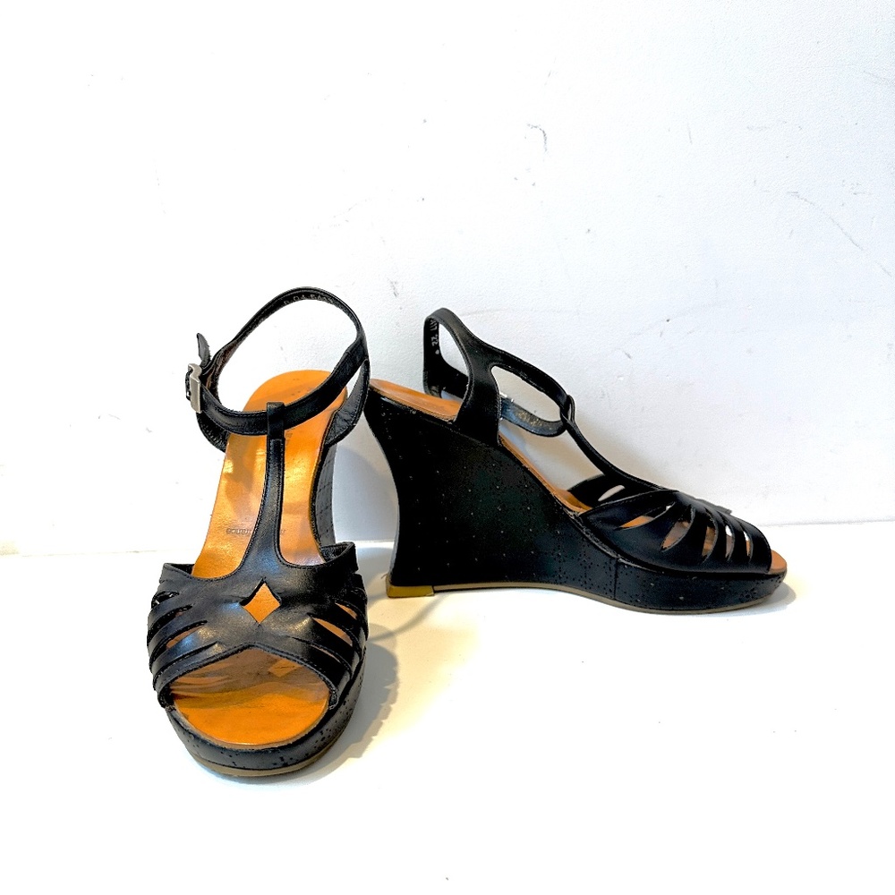Robert Clergerie, Wedge Black Heels